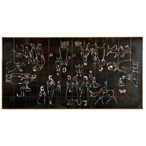 Henri Plisson Tile Painting