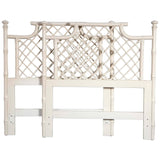 Pair of Ficks Reed Faux Bamboo Twin Headboards