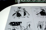 French Etched Glass Cinderella Panels