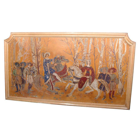 French Painting on Board, France, 1940s