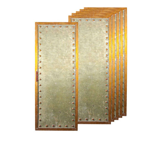 Five Studded Metal Panels