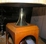 Mod 1960s Wood Lamp