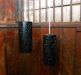 Pair of Cylindrical Hanging Lights