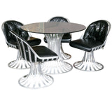 Russell Woodard Round Table and Four Chairs