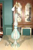 Tall Venetian Murano Glass Lamp