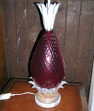Venetian Murano Glass Pineapple Lamp
